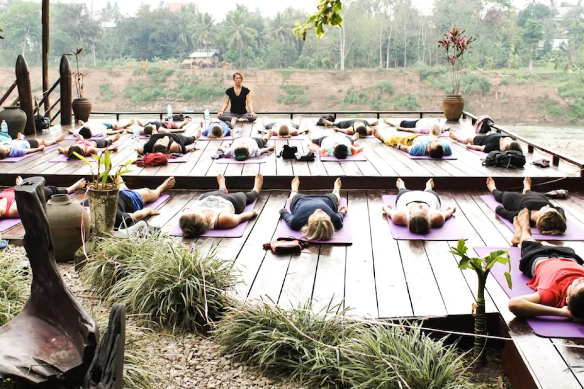 Yoga class at Utopia