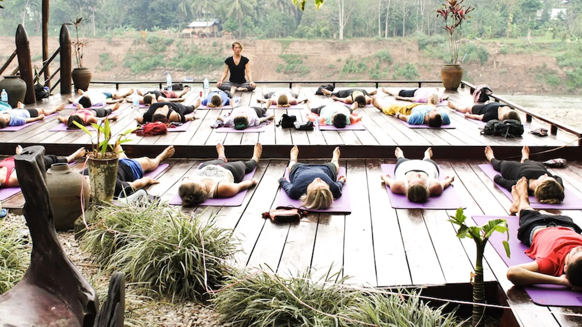 Yoga class at Utopia