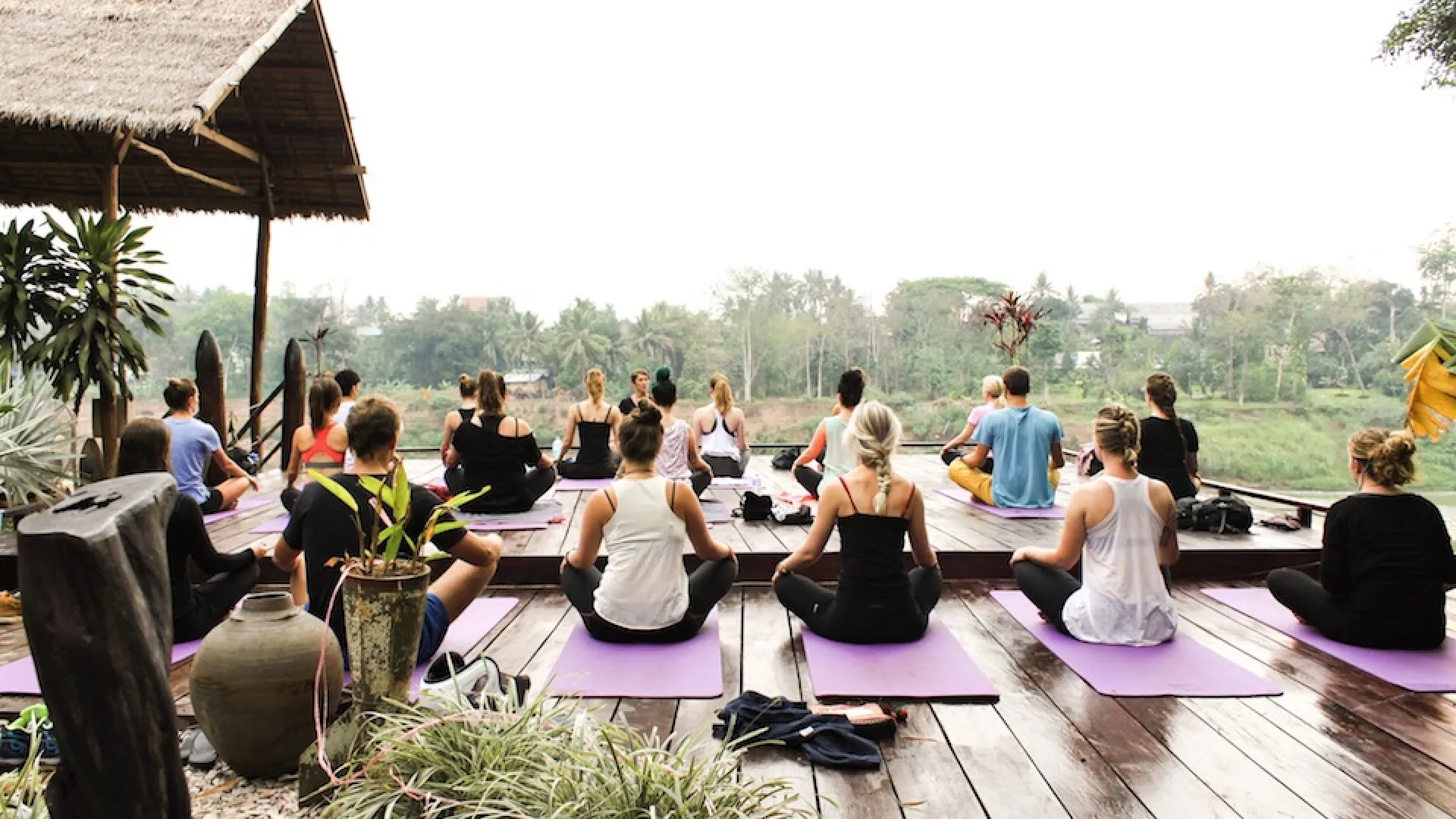 Yoga class at Utopia
