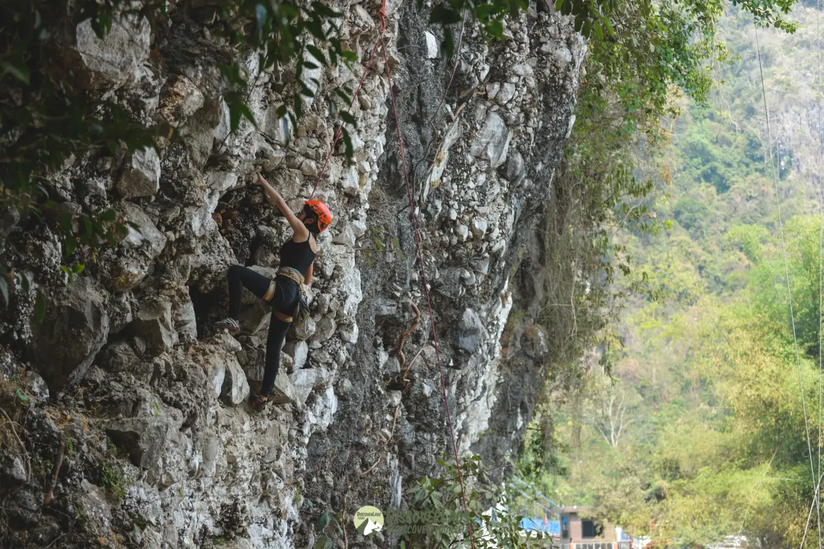 Rock Climbing in Vang Vieng