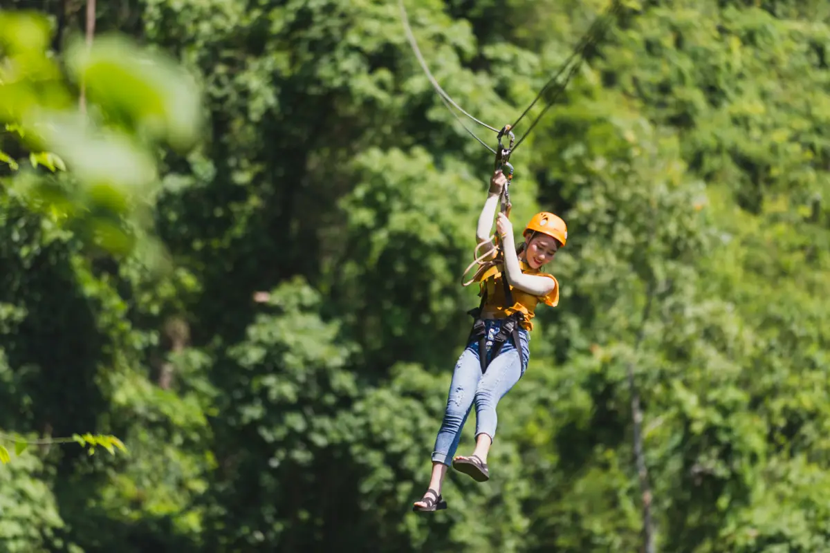 Zip-Line at Water cave