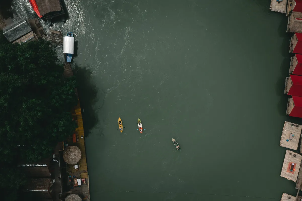 Kayaking on the Nam Lik River