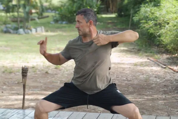 Chi Kung Class at NamKhan Eco Lodge