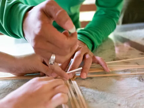 Bamboo Weaving Class at Nahm Dong Park