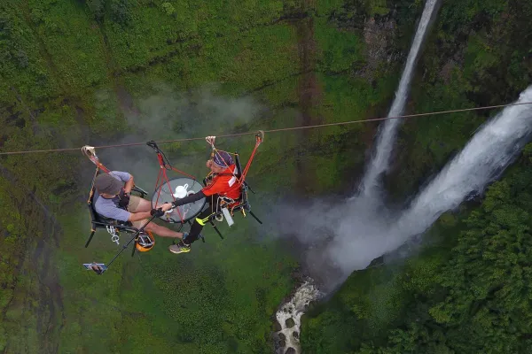 Fly at Tad Fane with Coffee Break 300 Meters High In the Air