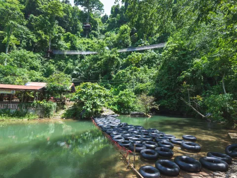1 Day Kayaking caving and Tubing inside the Cave
