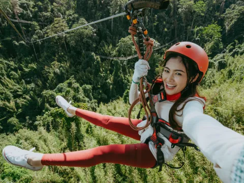 Package C | Conopy Walk > Photo Point > Zip Line > Tree Top at Nam Pien Yorlapa