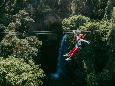 Trekking and Zipline at Nam Pien Yorla Pa