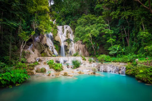 Kuangsi Waterfall in Luangprabang