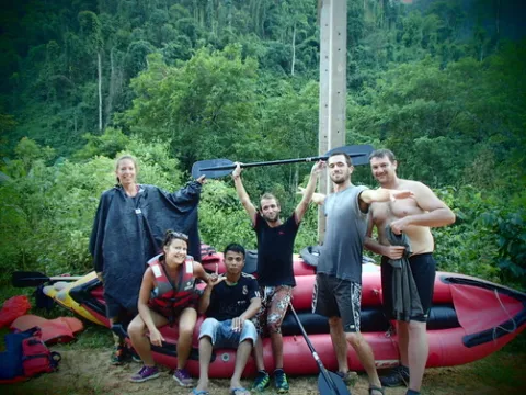 3天在南河和南沙河划独木舟/漂流