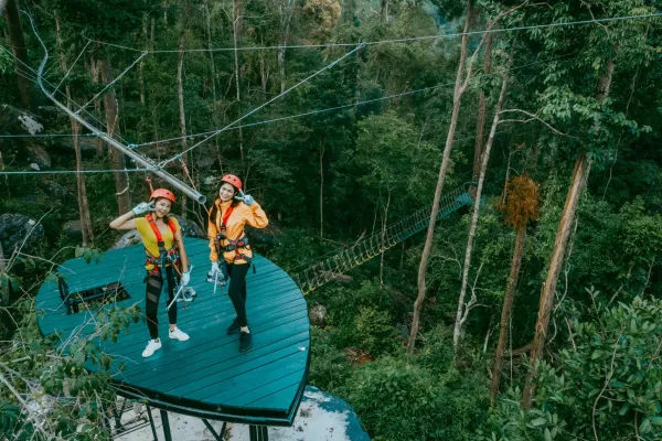 Playing Roller at Nam Pien Yorlapa